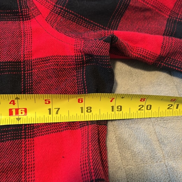 Ruff Hewn Buffalo Plaid Jacket, Embroidered Design, Red, Black, Boho, Size S - Picture 7 of 8